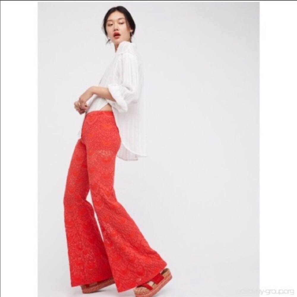 Free People X Nightcap Spanish Lace Bells Pant
